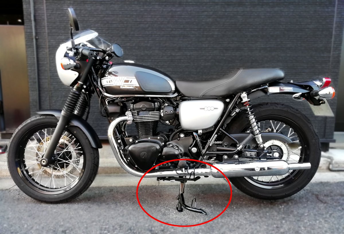 カワサキ　2019年式W800 センタースタンド 2019年 新型 W800にセンタースタンド付けてみた！！ | Kawasaki