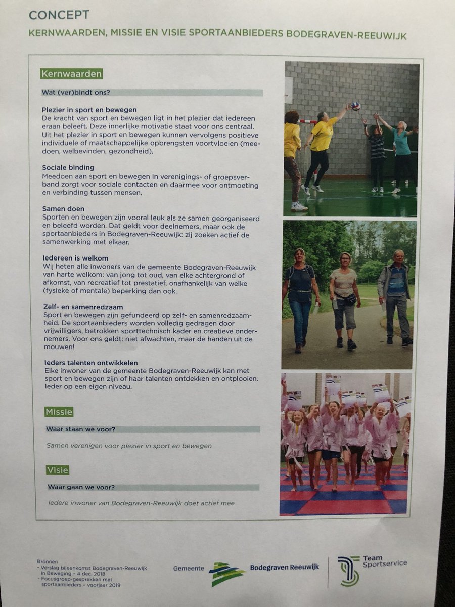 Donderdagavond hebben sportaanbieders in de gemeente Bodegraven-Reeuwijk in sporthal De Meerkoet hun gezamenlijke sportvisie vastgesteld. Daarnaast zijn er ambities en knelpunten genoteerd bij de thema’s van het sportakkoord. (1/2)