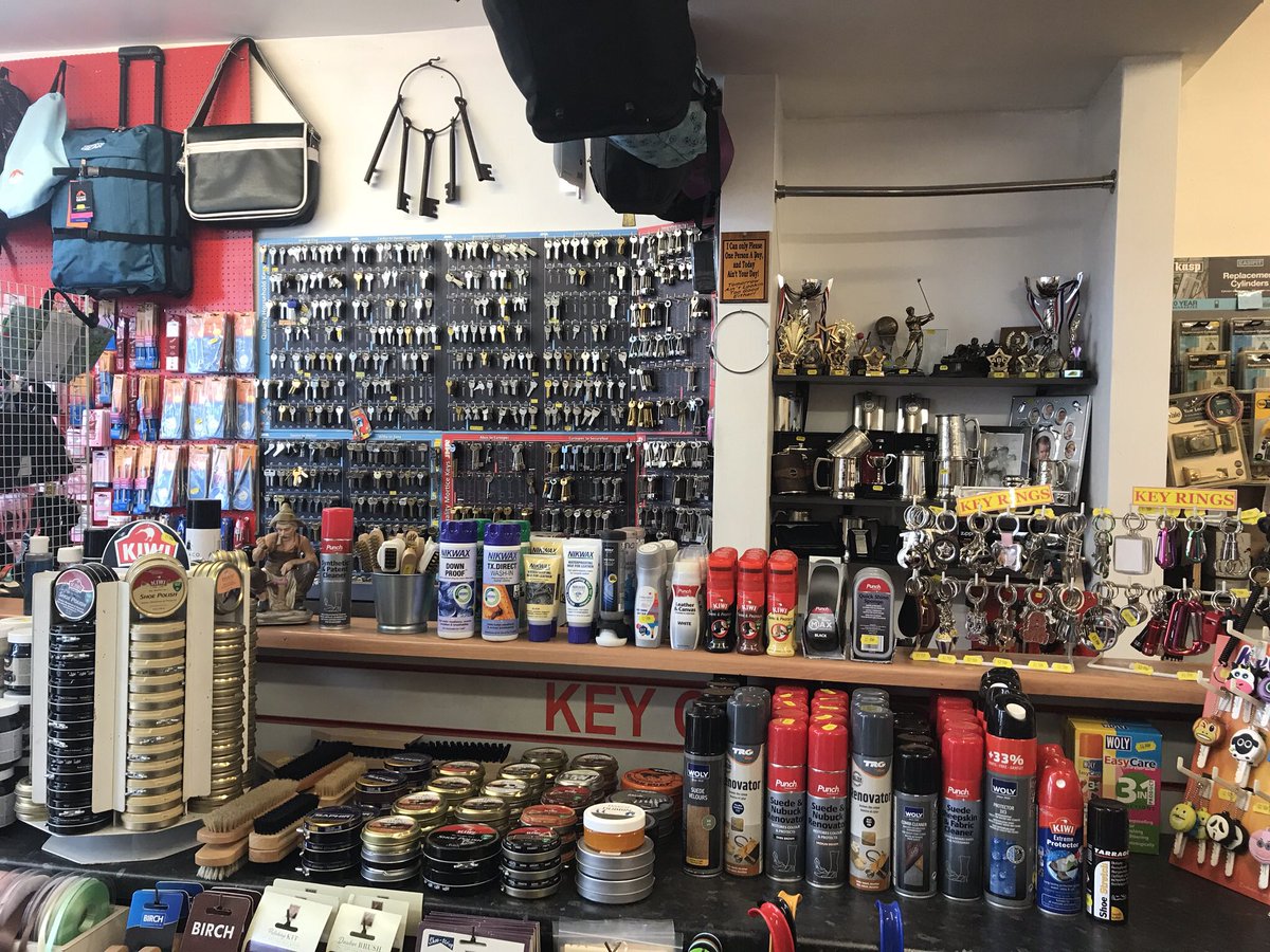 ShoeRepairsLB's tweet image. Get your favourite boots &amp;amp; shoes ready for the winter.
Non slip soles &amp;amp; heels. Zips repaired/replaced by George Harrison 
We stock a huge range of quality Shoe care products, Protector &amp;amp; Renovating Sprays, Polish, Dubbin, Laces, Insoles, Suede Cleaner etc. Keys Cut - Engraving