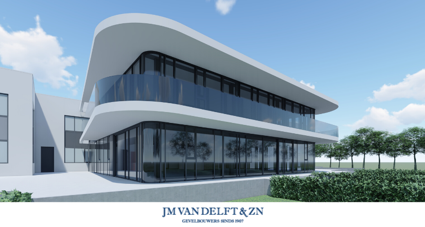 In opdracht van <a href="/Wintersbouw/">Winters b&o</a> werken wij mee aan de verbouwing van het bedrijfspand van Einstein Shoes BV in Drunen. Prachtig ontwerp van @BBArchitecten waar straks diverse aluminium gevelelementen waaronder kozijnen en vliesgevels van <a href="/jmvandelft/">JM VAN DELFT & ZN</a> in komen. bit.ly/2NuI6nQ