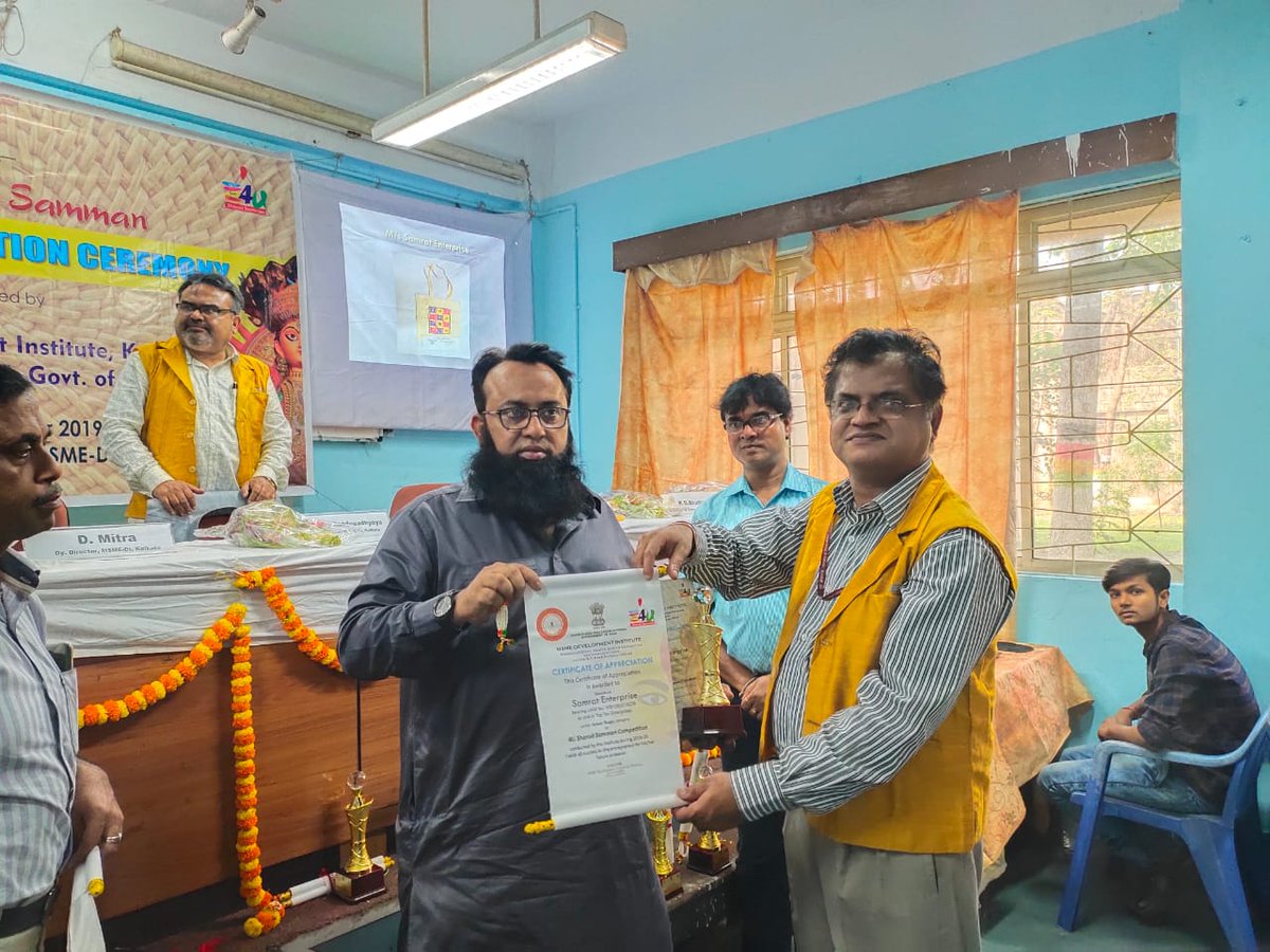 Bengal_IBAC's tweet photo. We take immense pride to announce that the members of our cohorts have received the 4U Sharod Samman Award by MSME Development Institite, Kolkata. Hope to keep the momentum going !!
#MSMEs #startups #emerging_markets #marketexpansion #businessdevelopment #bengalIBAC https://t.co/Jd4JVuJnig
