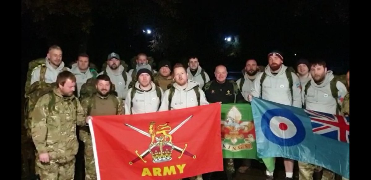 We're off! 5am start from Bert Trautmann's old POW camp in Ashton-in-Makerfield.
Man City Military Vets tabbing to the Etihad via Maine Road.
See you in City Square at 2pm!
Please retweet and donate!
#EscapeToCity
justgiving.com/team/Escape-to…