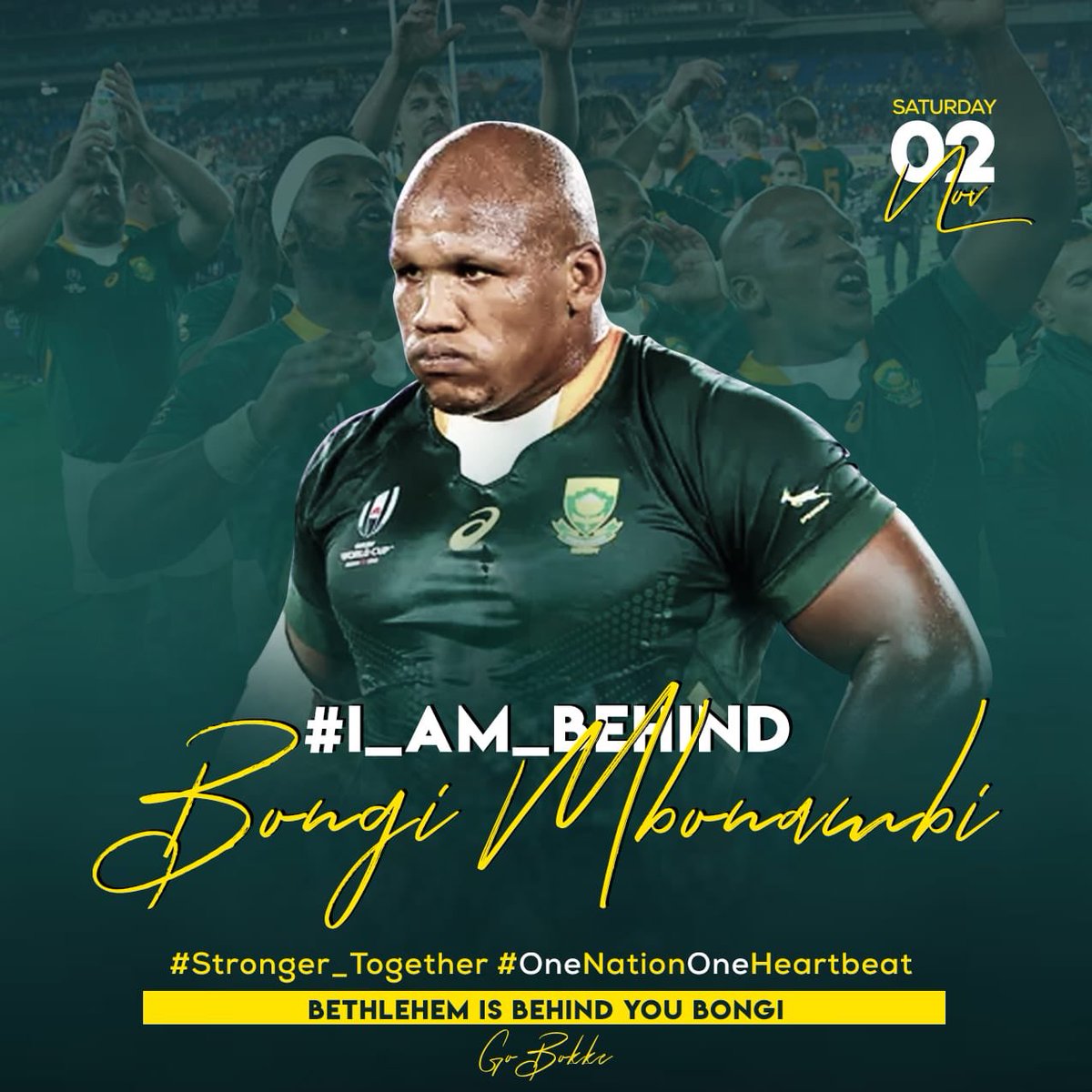 AndileMbeleFUX's tweet image. @BongiMbonambi 🇿🇦#SiyaKolisi #Springboks #RugbyWorldCupfinal #BringItHome