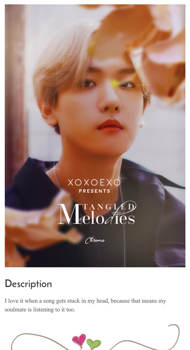 Tangled Melodies Completed Byun Baekhyun x OC Soulmate, romance Short but worth reading   https://www.asianfanfics.com/story/view/1412152/tangled-melodies