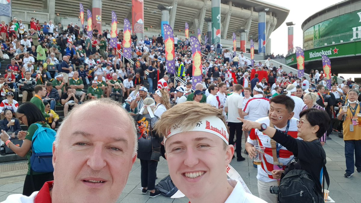 TimRapley's tweet image. Atmosphere building🏉🌏🏆