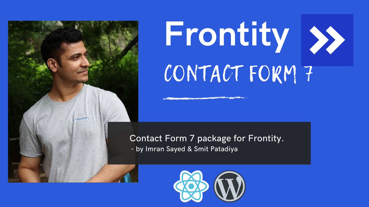 imranhsayed's tweet image. You can now use #contactform7 in your front end #Reactjs Application with #Frontity

📹 Intro: youtu.be/Sr4UFXhAqp0
📦 npm : npmjs.com/package/fronti…

#100DaysOfCode #womenwhocode #womeninTech #CodeNewbie #301DaysOfCode #contactform7 #javascript #JAMstack #frontend #webdev #es6