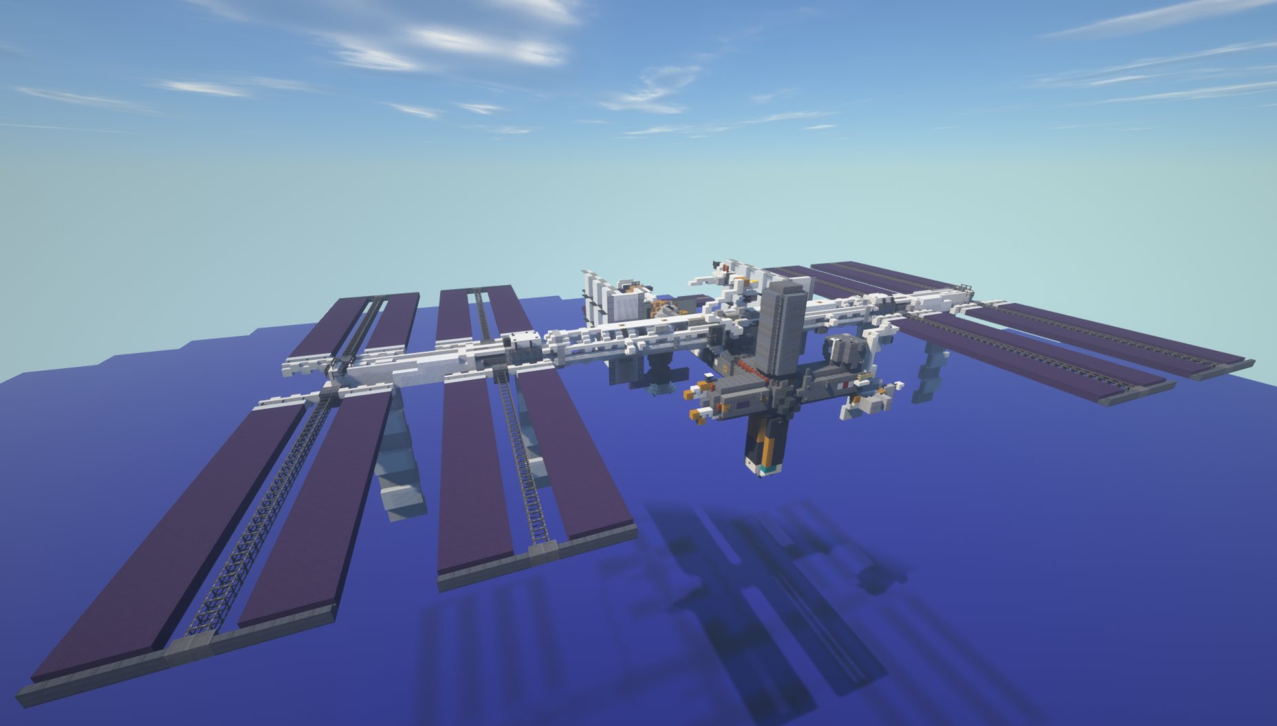 Ddiŋd 軍事部 Dcd 国際宇宙ステーション Iss 影modすごいですねぇ Minecraft マイクラ Iss Nasa 影mod Jaxa マイクラ軍事部 宇宙 Minecraft軍事部 T Co Grxjumxn7d Twitter