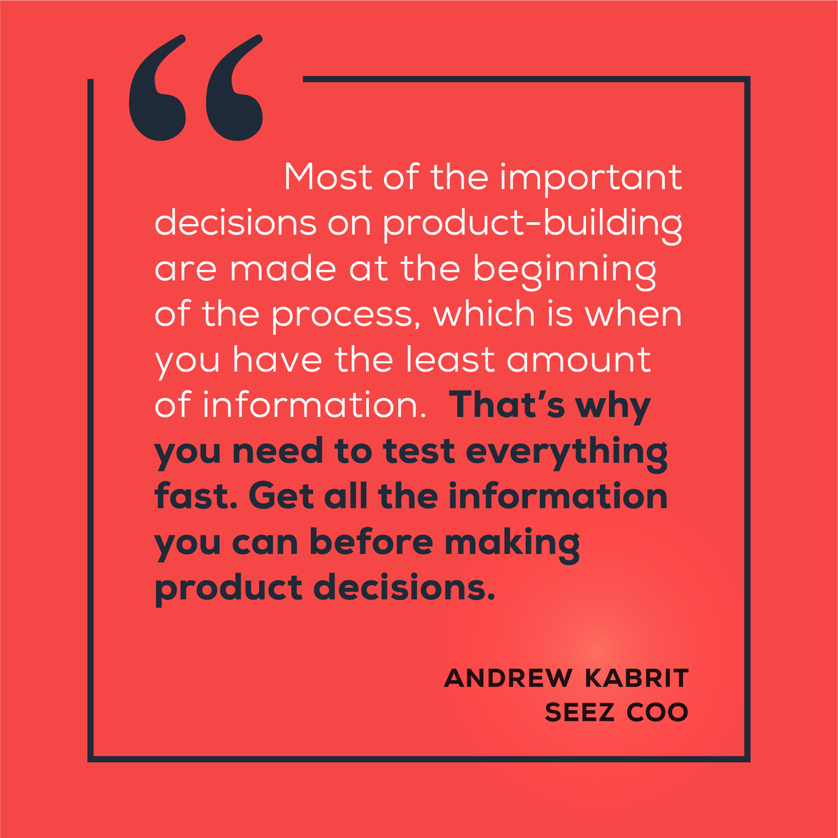 Seez_App's tweet photo. What advice do the experts give startups?
Tip 1: TEST FAST!
Seez's Andrew Kabrit is on the Astrolabs Resident Experts Program. His advice to startups was on the importance of testing. #seez #seezapp #startup #entrepreneur #entrepreneurship #dubaistartup #techstartup #startupquote https://t.co/s8hXKhze8Z