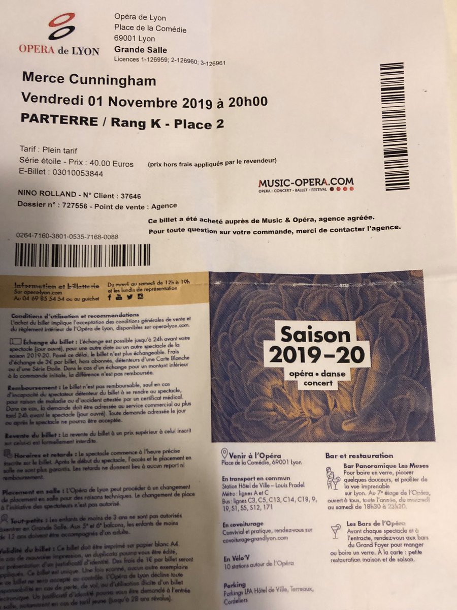 La saison commence avec le plus classique des contemporains : Merce Cunningham