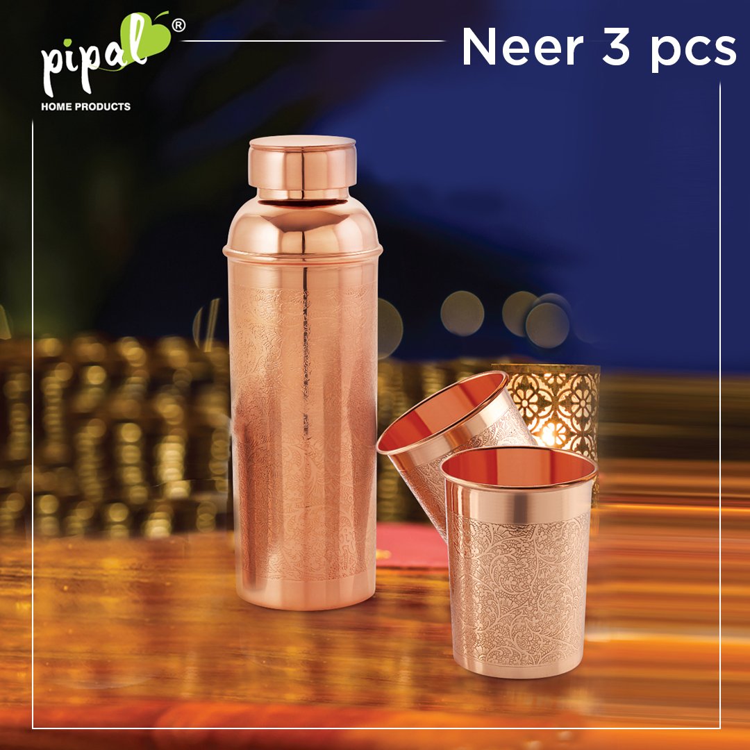 PipalProducts's tweet photo. Buy Pipal neer 3 pcs set which is a perfect traditional collection for a healthy lifestyle.
#CopperProducts #PipalProducts #CopperRange #WhyPipal #UtensilsRange #PipalNeer3Pcs https://t.co/71gOCzIzQL
