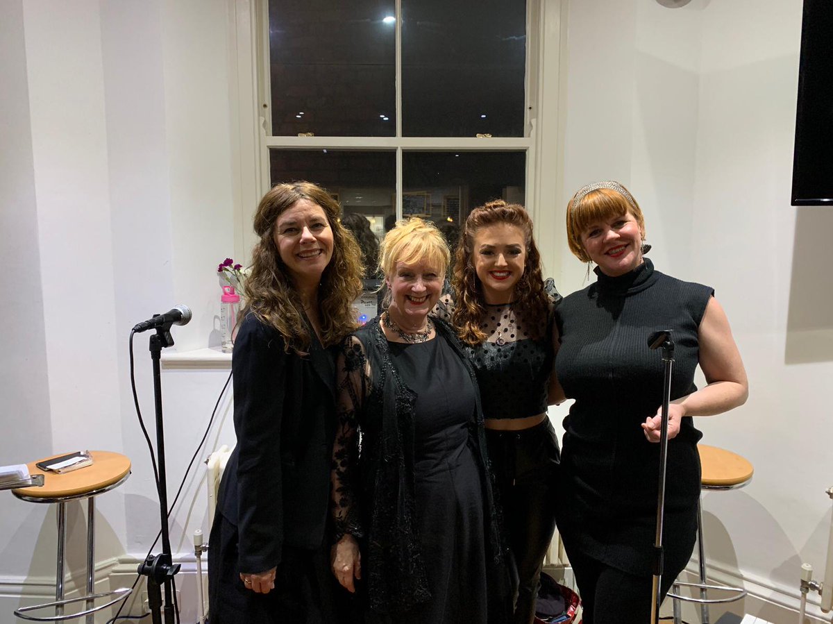 EithneEb's tweet photo. Happy faces after a wonderful evening @bbh_bistro..Our thanks to Lesley Lee and the fabulous staff for the food and drinks and smiles and support (again!)
And to everyone who came to laugh, cry, sing and dance with us.
Ros Jones @miarosemolloy @fredasgirl.. Thank you too xxx https://t.co/9NwIaRTQ41