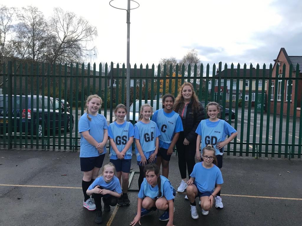 stgilbertsrc's tweet photo. Well done to our fantastic netball team who won their first match, against Westwood Park, 5-1. Super teamwork! Thank you Olivia for brilliant coaching. https://t.co/eRp24PMjFW