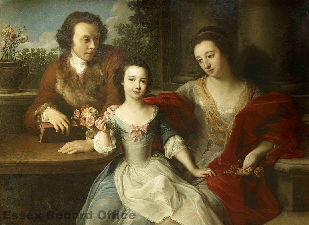 Pompeo Batoni's glorious holy family style portrait of little Barbara Anne and her grieving parents, 17th Lord Dacre & his wife Anna Maria Pratt, appeared on #BritainsLostMasterpieces this week.  Are there plans to place it on public display @essexarchive?