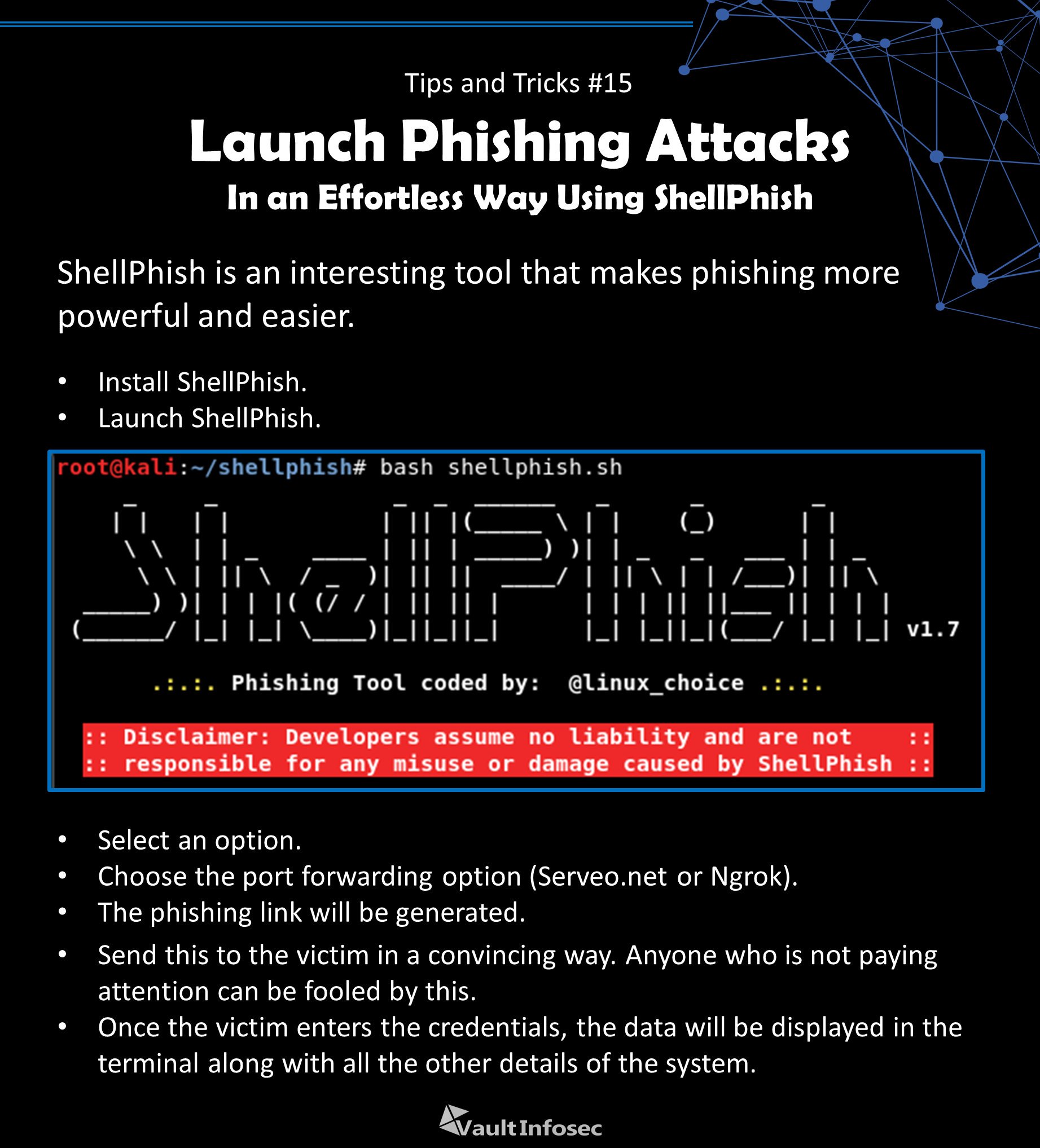 Vault Infosec on Twitter "Launch Phishing Attacks using a simple tool