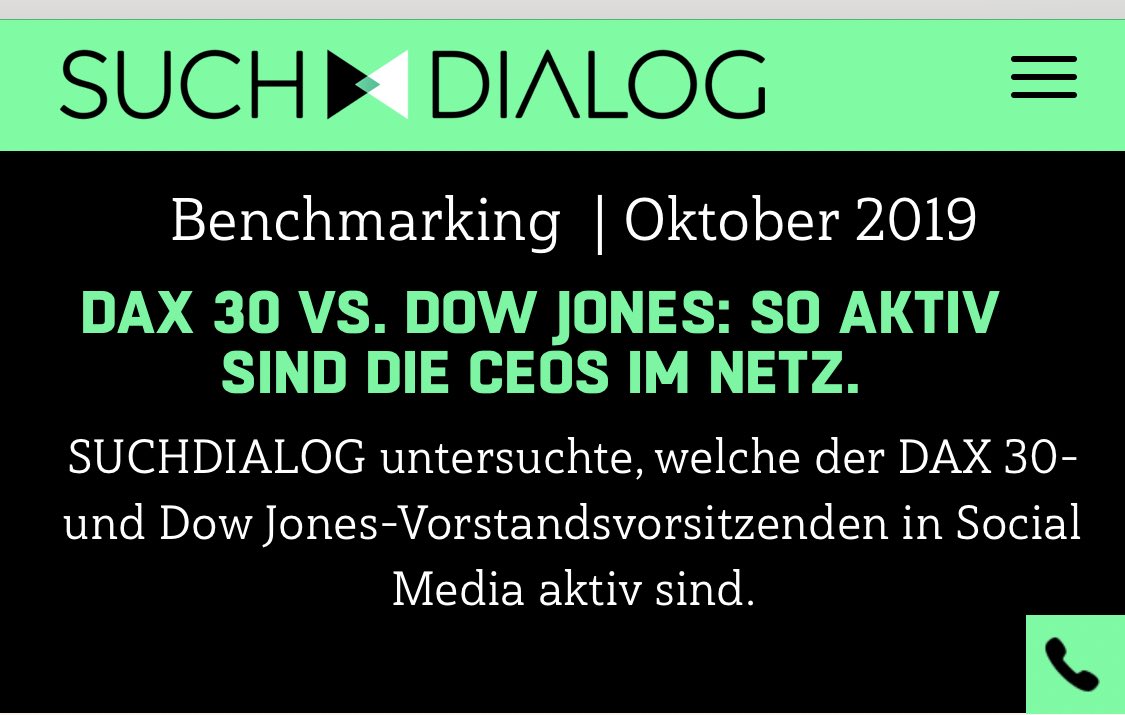 ....da ist noch Luft nach oben: Wie aktiv sind die DAX-CEOs auf Social Media? suchdialog.de/news/social-me… <a href="/jessenphil/">philipp jessen</a>