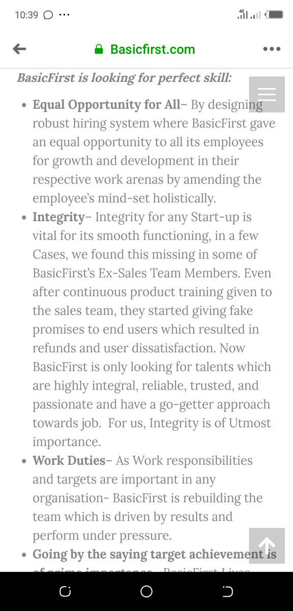 sashish1432's tweet image. #Basicfirst #basic first #Cnnnews #ndtv #zeenews #dainikbhaskar.
Basic first is not providing salary to its employees on the other hand they are making false excuses that employes are cheating them.Why they hired such a long team if they are not capable of paying.