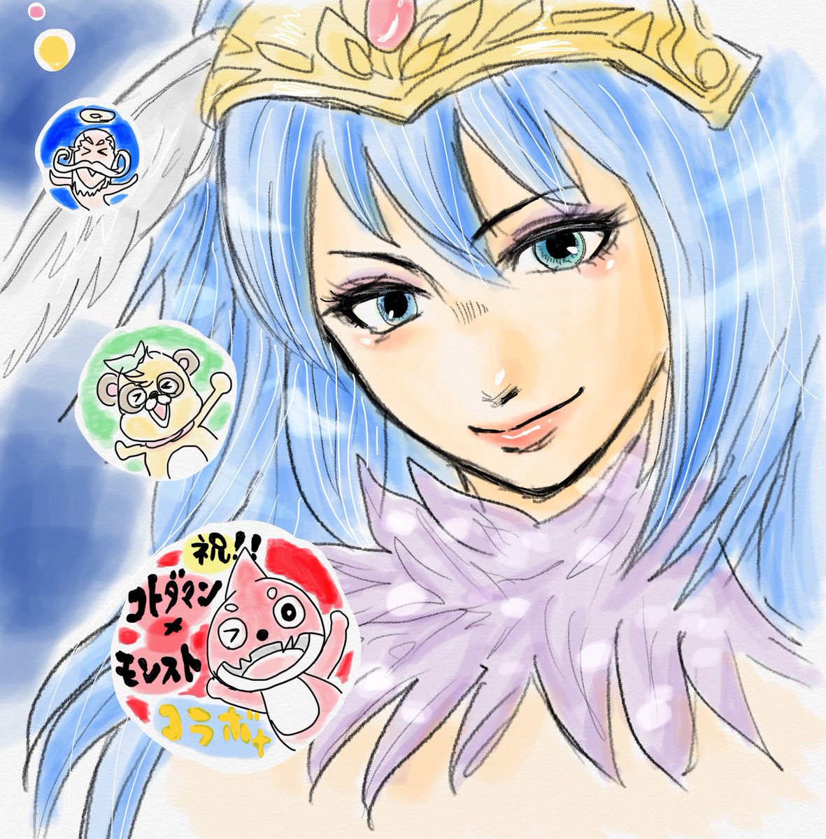 みのり コトダマンの知名度が上がってきてとっても嬉しい W モンストは全然わからないのですが素敵なキャラばかりですね クイーンバタフライ かわいい ガチャ爆死状態です コトダマン コトダマンイラスト モンスト