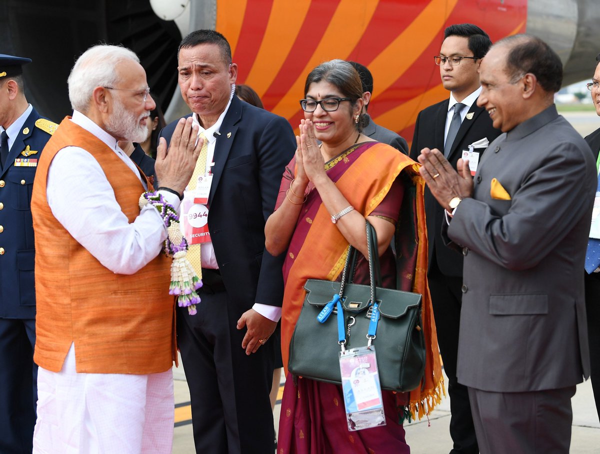 Reached Thailand to take part in the ASEAN related Summits including the India-ASEAN Summit and other programmes. I look forward to interacting with world leaders as well as Thailand’s dynamic Indian community during this visit.