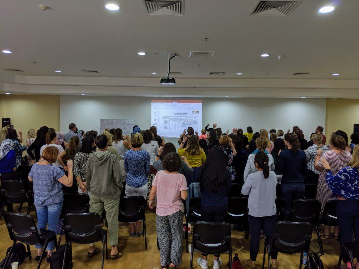 Over 100 teachers from all over SE Asia giving up their Saturday to listen to <a href="/canigoandplay/">Can I Go And Play Now?</a> at <a href="/JISBrunei/">Jerudong International School</a>. Fantastic day with buzzing energy from a bunch of fantastic teachers. #JISInspire #eyfs #eyed