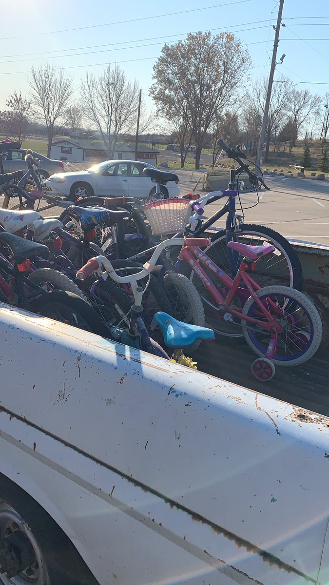 Bring your used bikes to school this morning to donate for kids in need around the Siouxland area! We’re here collecting until 11am!