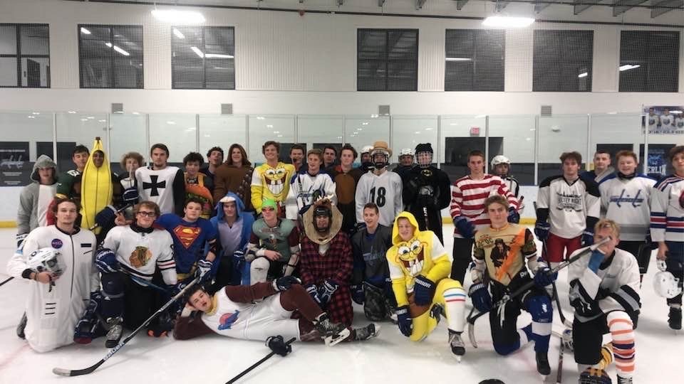 Great to be back on the ice with this great group of boys....Hilarious