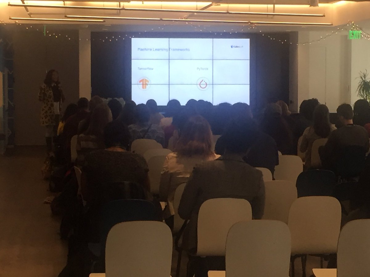 JPonder77's tweet photo. Watching @ericastanley kill the morning keynote...Machine Learning For All @WWCodeData @WWCodePython at the Women Who Code DataPy Conference in Atlanta!🔥🔥🔥

@WWCAtl 

#WWCode #DataPy #machinelearning #WomenInSTEM #womenintech #WWCodeDataPy #WWcodeAtl https://t.co/SzNSfAFI11