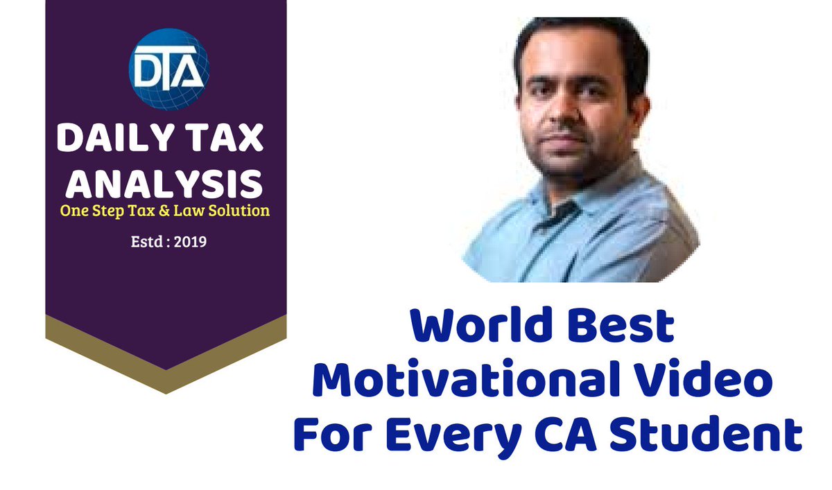 DailyTax's tweet photo. Guys Give Your 100% | Motivational Video For Every CA Student | True Story of CA Bhanwar Borana Sir.
Click Here ⬇️ YouTube
https://t.co/xbnBzakAF9
#dailytaxanalysis #dailytax #ENPTUPDATE #BOUMUN #chhathpuja2019 #trendingtopic #chhathpuja #CarryThemHome #CastiestTwitter #Twitter https://t.co/UMLhW3j2Yz