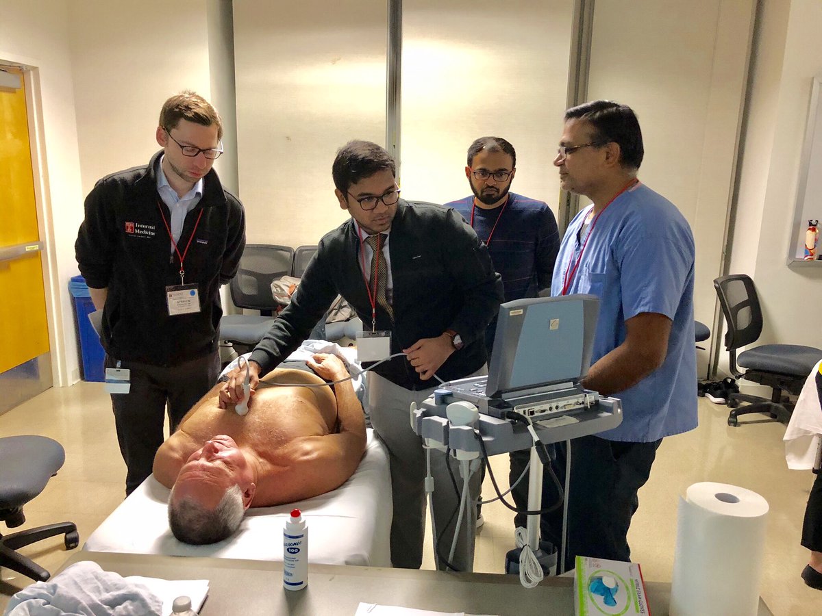 Dr. Desai does a demonstration for #POCUS