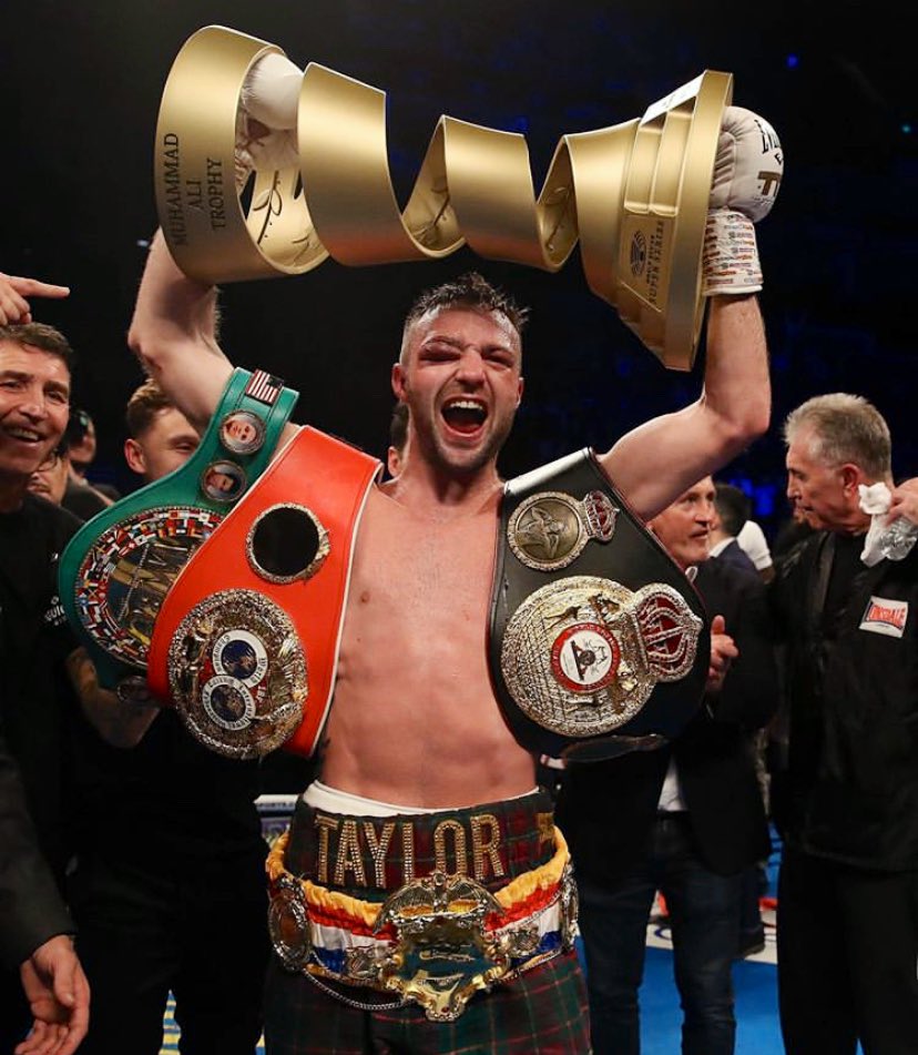 JoshTaylorBoxer's tweet photo. Now thatโs what you call Strap season ๐คฉ #Unifed #Champ #IBF #WBA #WBCdiamond #RingMagazine #AliTrophy #TTT https://t.co/dH7QYRcbYa