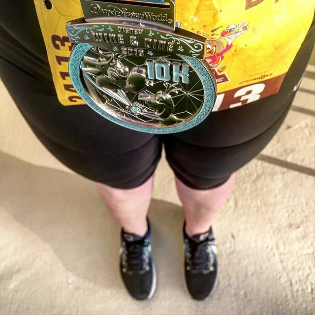 RachelLCastles's tweet photo. Finished the #WineDine10k! #rundisney #WineDineHalf https://t.co/6RzOQz0Dhm