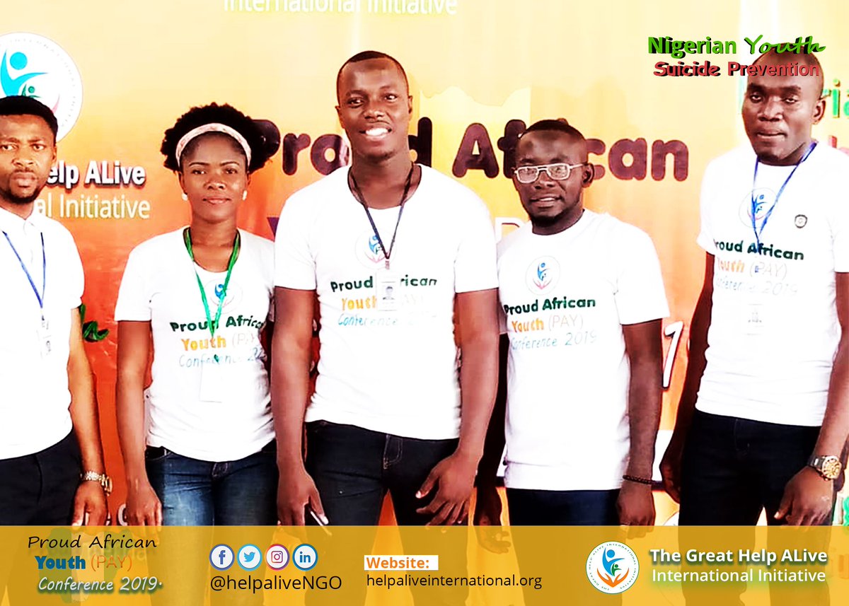 helpaliveNGO's tweet photo. 1st Annual Proud African Youth Conference 2019 powered by @helpaliveNGO kicks off! We are live at @uniabjofficial main campus! Join us prevent suicide among the youths especially in Nigerian tertiary Institution. #Payconference2019 #SuicidePrevention 
#helpalivengo #HAI https://t.co/DsIuWxYbaw