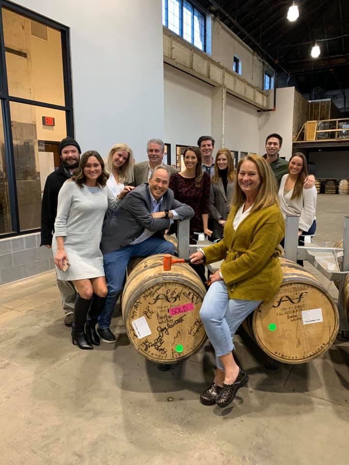 StrategicAdvsrs's tweet photo. Yesterday, we had a great time picking out a bourbon barrel at @NewRiff with our families. We got a tour from Jay's daughter, Aly Fossett, who is the Single Barrel Program Director, followed by a tasting and picking out our barrel. https://t.co/t5uqNjYlxA