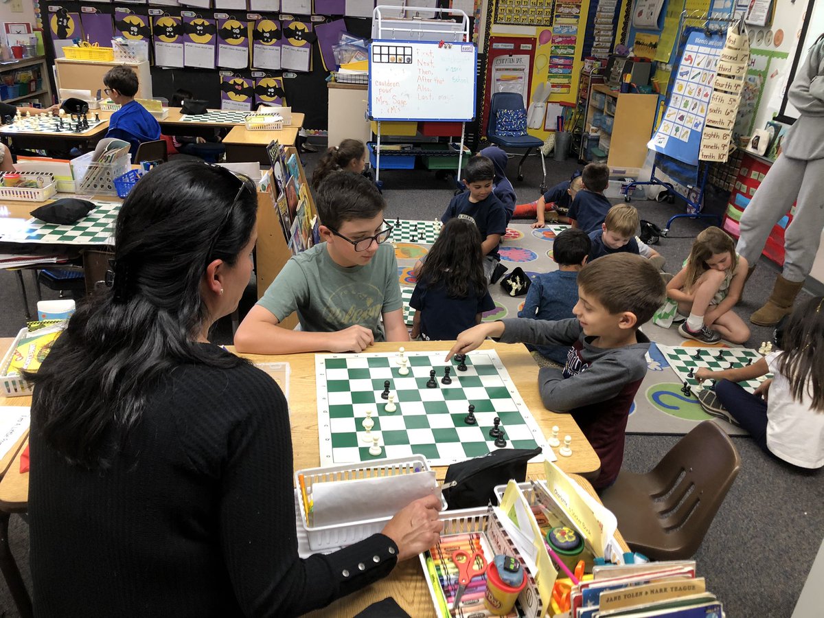 1stgradefalcon's tweet photo. The perfect lesson for Ss the day following Halloween! #ChessforSuccess @Fuerte_Falcons @CajonValleyUSD https://t.co/myjEeJynNL