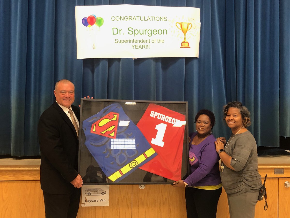 ldylache's tweet photo. This is how we celebrated our superintendent. Congratulations Dr. Scott Spurgeon on receiving Missouri Association of School Administrators (MASA) Superintendent of the Year! #thisishowwedoit https://t.co/F2ToNTAzGm
