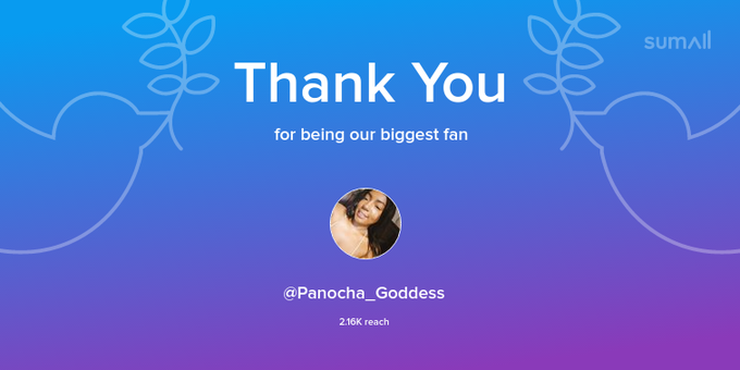 Our biggest fans this week: Panocha_Goddess. Thank you! via https://t.co/ZK6GFMeq35 https://t.co/gAN<a href="/tag/newprofilepic"class="tags"><span>#newprofilepic</span></a>
