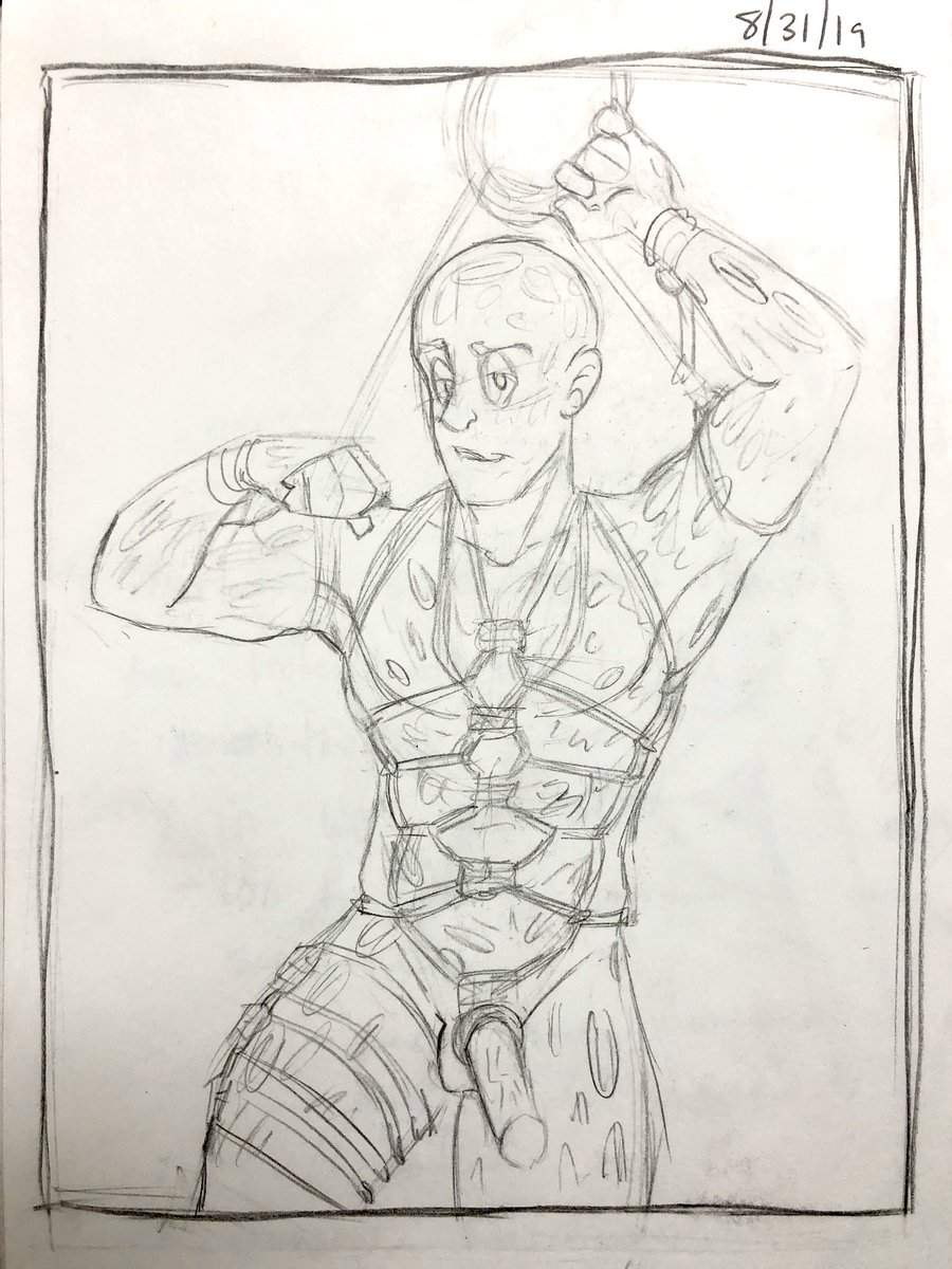 fiiishass's tweet photo. sorry it’s like not a finished piece but i’ve had this since august @SpideypoolBingo 

#deadpool #nsfw https://t.co/dus7I7mWLc