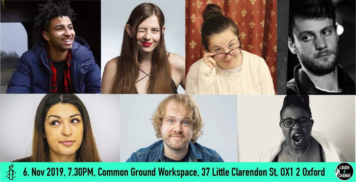 Laugh4Change's tweet photo. On 6. Nov, we’re teaming up with @amnestyoxsoc and bringing an incredible set of comedians to Oxford to raise relief aid for refugees while entertaining you! You don’t want to miss it. Tix: https://t.co/wNBfkYwU5h #RefugeesWelcome #comedy #relief #aid #Refugees https://t.co/0BRpdyybXk