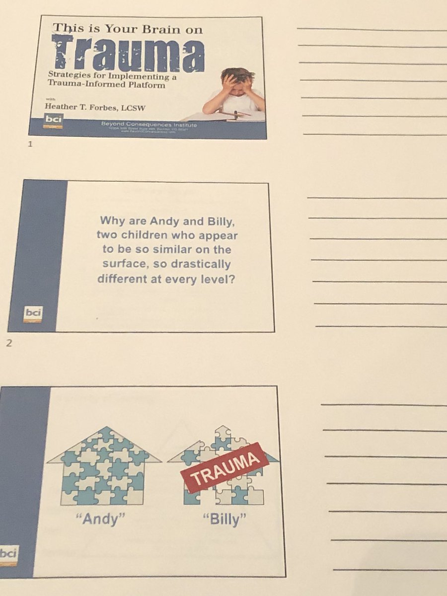 SMSCACounselors's tweet photo. Itโs the Saturday Institute at #MSCA2019 and we are excited to learn from these speakers! Heather Forbes is speaking right now on your brain on Trauma. Ready to learn! ๐ฅณ https://t.co/amWsOCoVs1