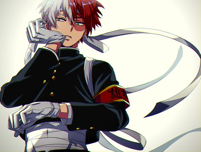 轟焦凍 「応援団とどさま 」|なるせのイラスト