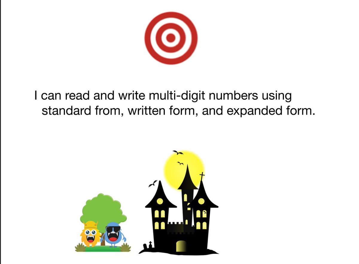 MarinaDoaPozo's tweet photo. We practiced #placevalue using @GPearceWSD #peardeck 
#math #matemáticas #21stcenturylearning #funmath #tecnologíaeducativa #technologyed #fourthgraders 🎃 https://t.co/ivBcs0NKdh
