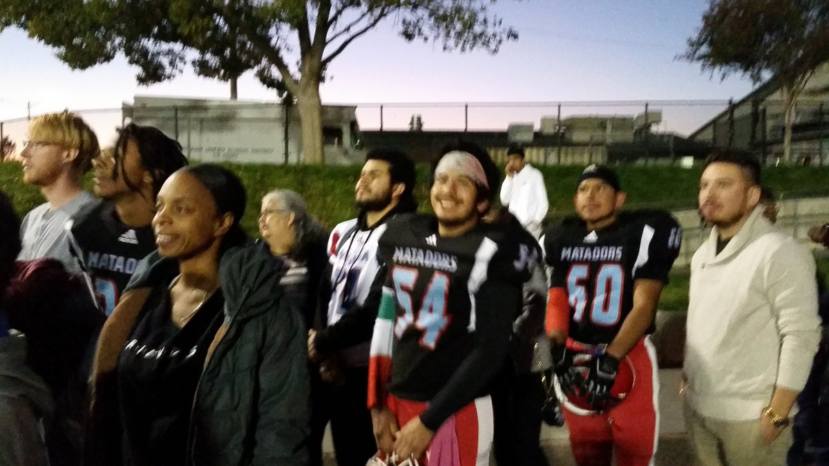 Senior night at the last game of the season.  These young men have heart, courage, and perseverance.