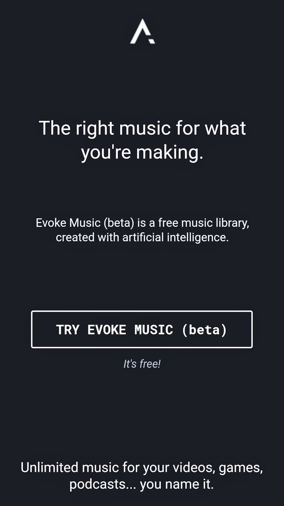 galipeau's tweet image. #EvokeMusic is a free royalty-free music library made with an #artificialintelligence-powered songwriting assistant, #AmadeusCode. #AI @therealaimusic @aimusicacademy  evokemusic.ai