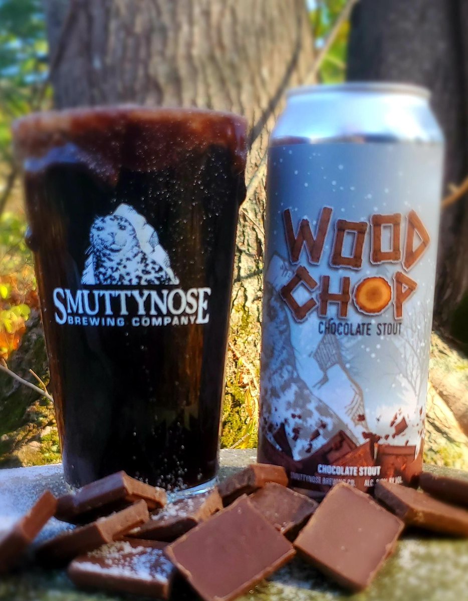 Brand new to the seasonal lineup: Wood Chop Chocolate Stout! 

Dark, deep and sinfully smooth, it's brewed with a healthy dose of cocoa powder for a balanced but bold chocolately finish that’ll satisfy your sweet tooth without filling you up.
.
.
#nhbeer #newhampshire #craftbeer