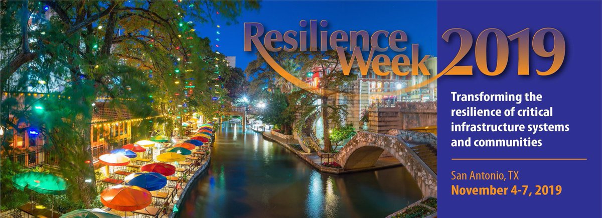 CyManII's tweet photo. It's almost time for @INL Resilience Week 2019 in #SanAntonio! 300+ leading experts will be there with a focus on industry challenges and research advances in #infrastructure resiliency.
Register: https://t.co/EvmGSL0FO3
#ResWeek19 #CyManII @UTSA #BeCyberSmart #CyberAware https://t.co/yVsGCA1gEI