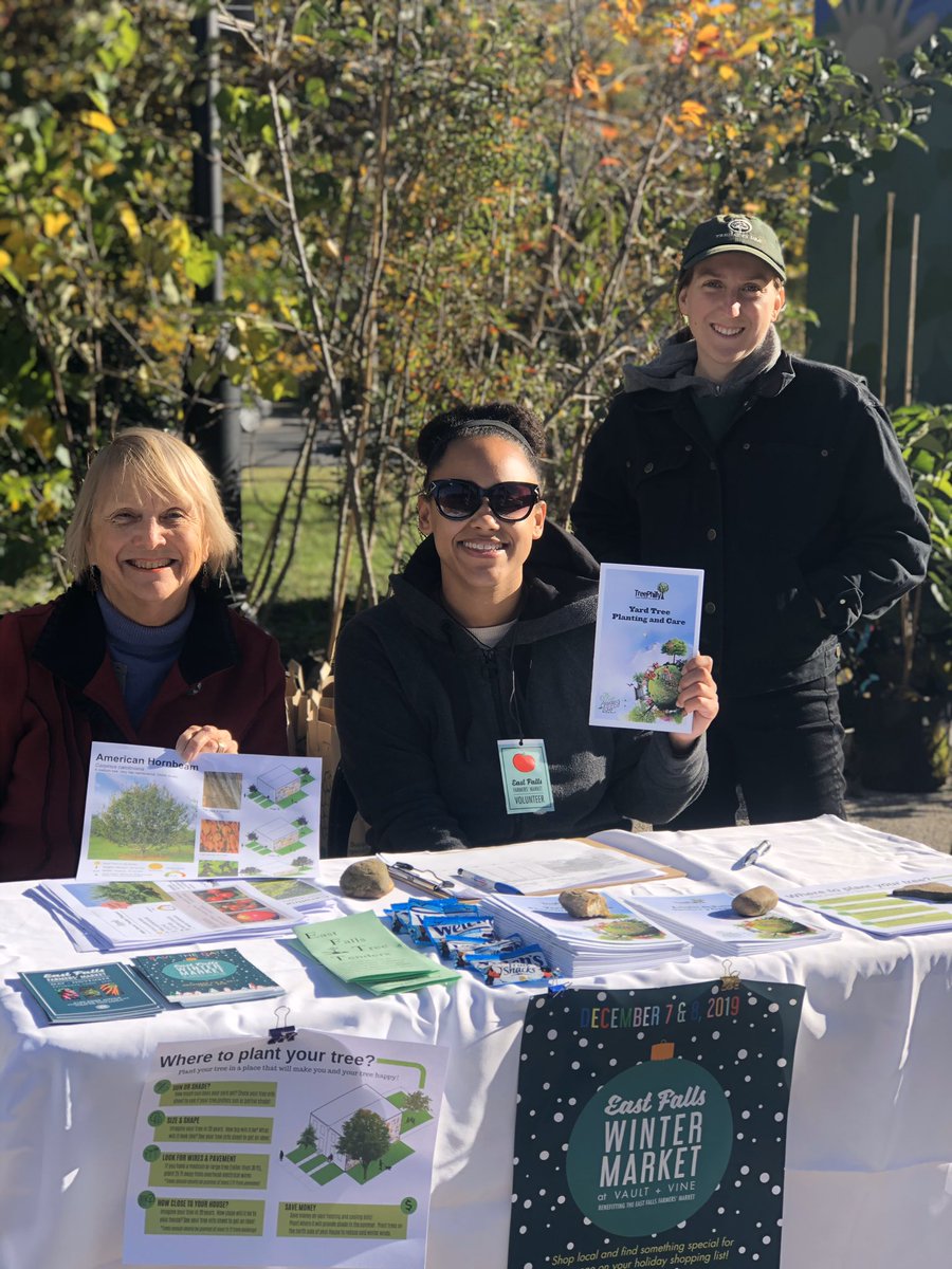 EFFarmersMarket's tweet photo. 🌳trees from TreePhilly are ready to pickup🌳

Walk-ins welcome!

🌳 types...
Apple
Yellowwood
Carolina silver bell
Pawpaw
Peach
Hackberry
White oak
And many more

@TreePhilly #treephilly #eastfallsfarmersmarket #eastfalls #philadelphia #farmersmarket #PhillyPA https://t.co/eP4Qp2HXp4