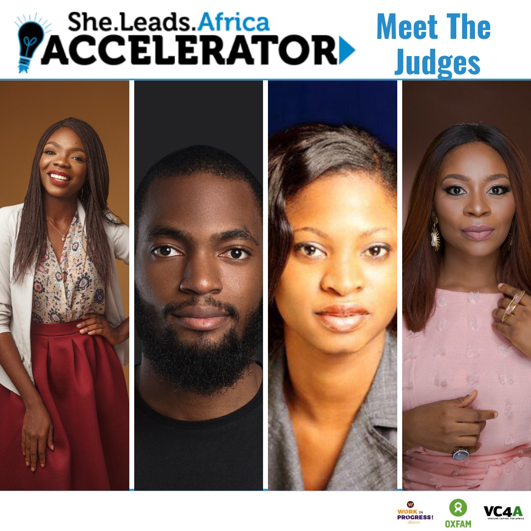 SheLeadsAfrica's tweet photo. Meet the #SLAAccelerator 2019 Judges! They will be deciding who will walk away with N2million today.
Join our live stream on Twitter here: https://t.co/dP8EbzfEZ0 https://t.co/CoQrM2Q7XW