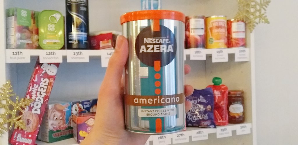 we're asking for a food bank essential today - INSTANT COFFEE. it's always in high demand as it's one of the items in an emergency food parcel. #ReverseAdvent🎄