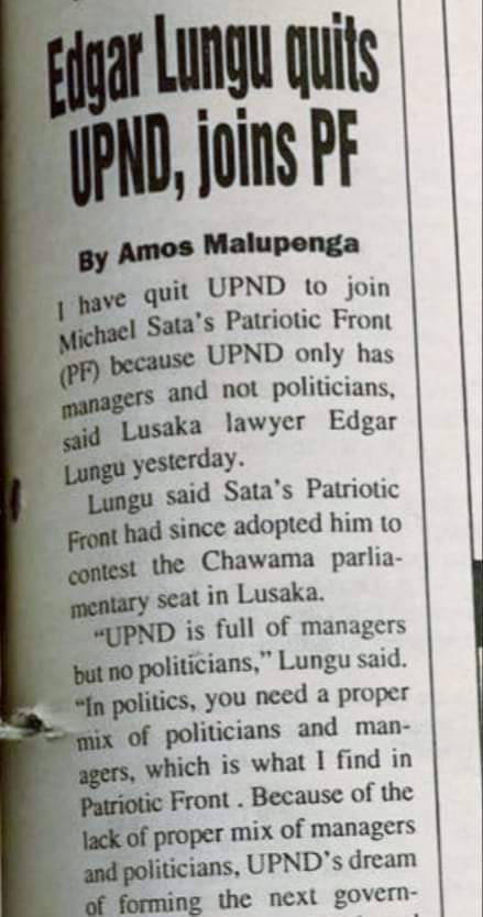 mbewe_fresh's tweet photo. And people don't see why upnd is still behind, 
A person who in upnd left join PF and is the president when those who were leaders are still the same, 
We need politicians yes and not managers https://t.co/ISAvPulRHh