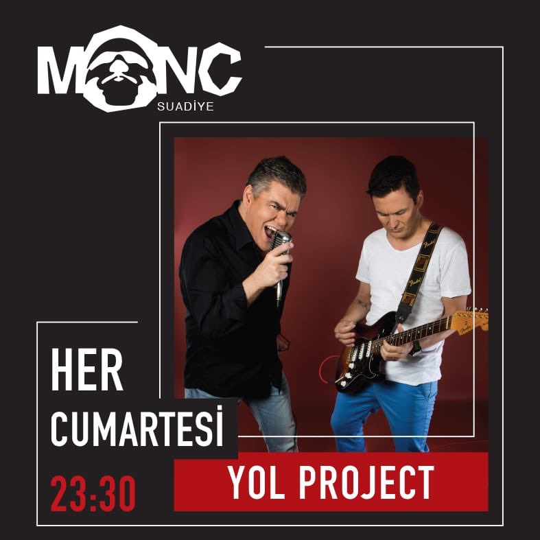 SuadiyeMoncLive's tweet photo. Yol Project bu akşam 23.30’da Monc Live sahnesinde #monclive @yolproject
Bilgi & Rezervasyon: (0216) 4103937 https://t.co/JEu6gxCkFd