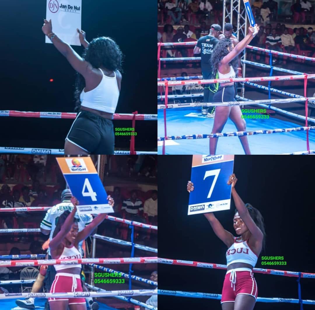 AboriginesPro's tweet photo. The D-Day is finally here.
Introducing the official In Ring Models for the night,they are the beautiful ladies of SG Ushers.
@volta1tvgh @extvgh @GhanaBox
@global1051fm @tv3_ghana
#SGUshers #FistOfFury #AboriginesPromotion https://t.co/lNq4j62jPT